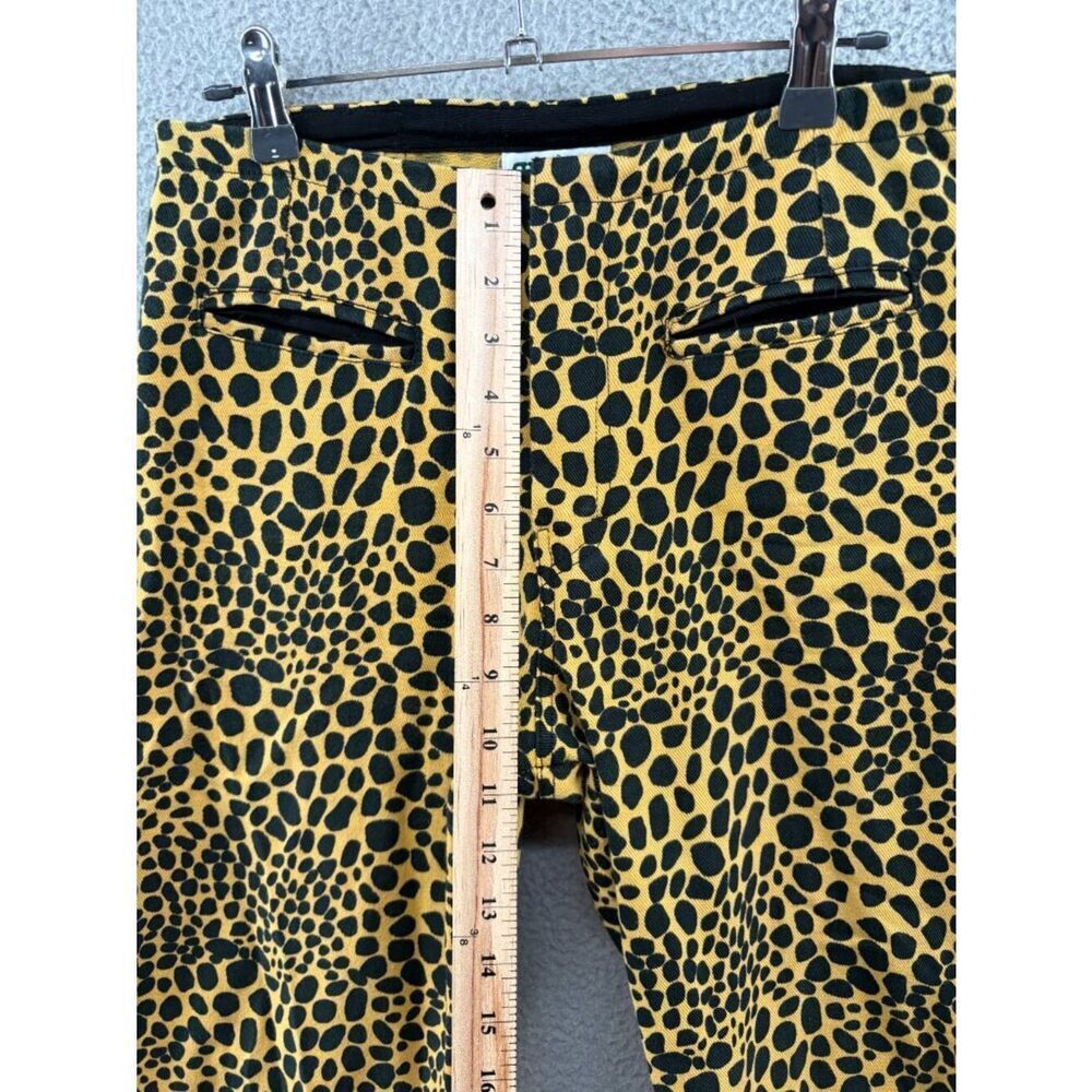 Holiday Emma Mulholland Kokomo Pants Yellow Black Leopard Spot Cotton Size S - Picture 7 of 13